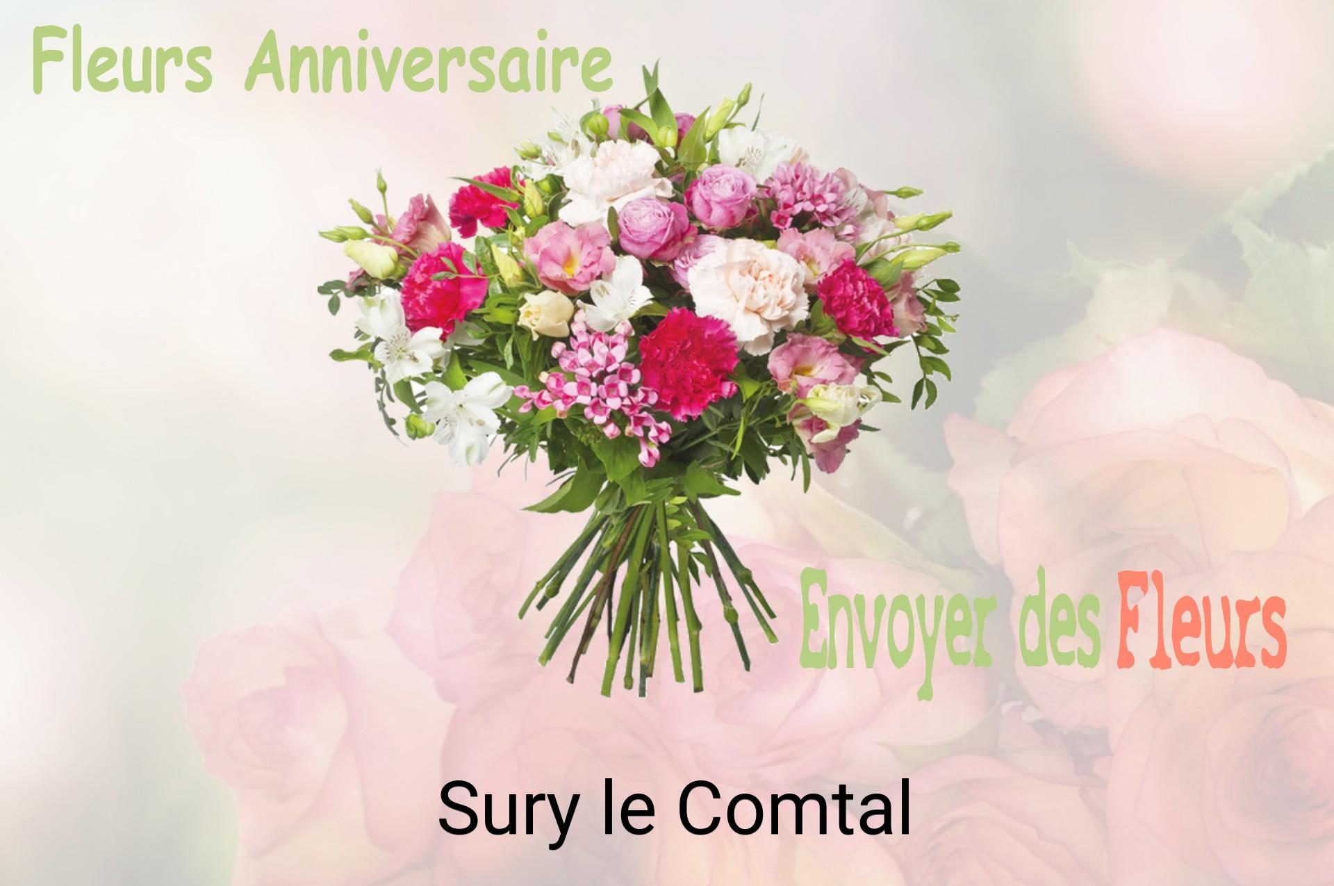 Bouquet de fleurs d’anniversaire livré à Sury-le-Comtal