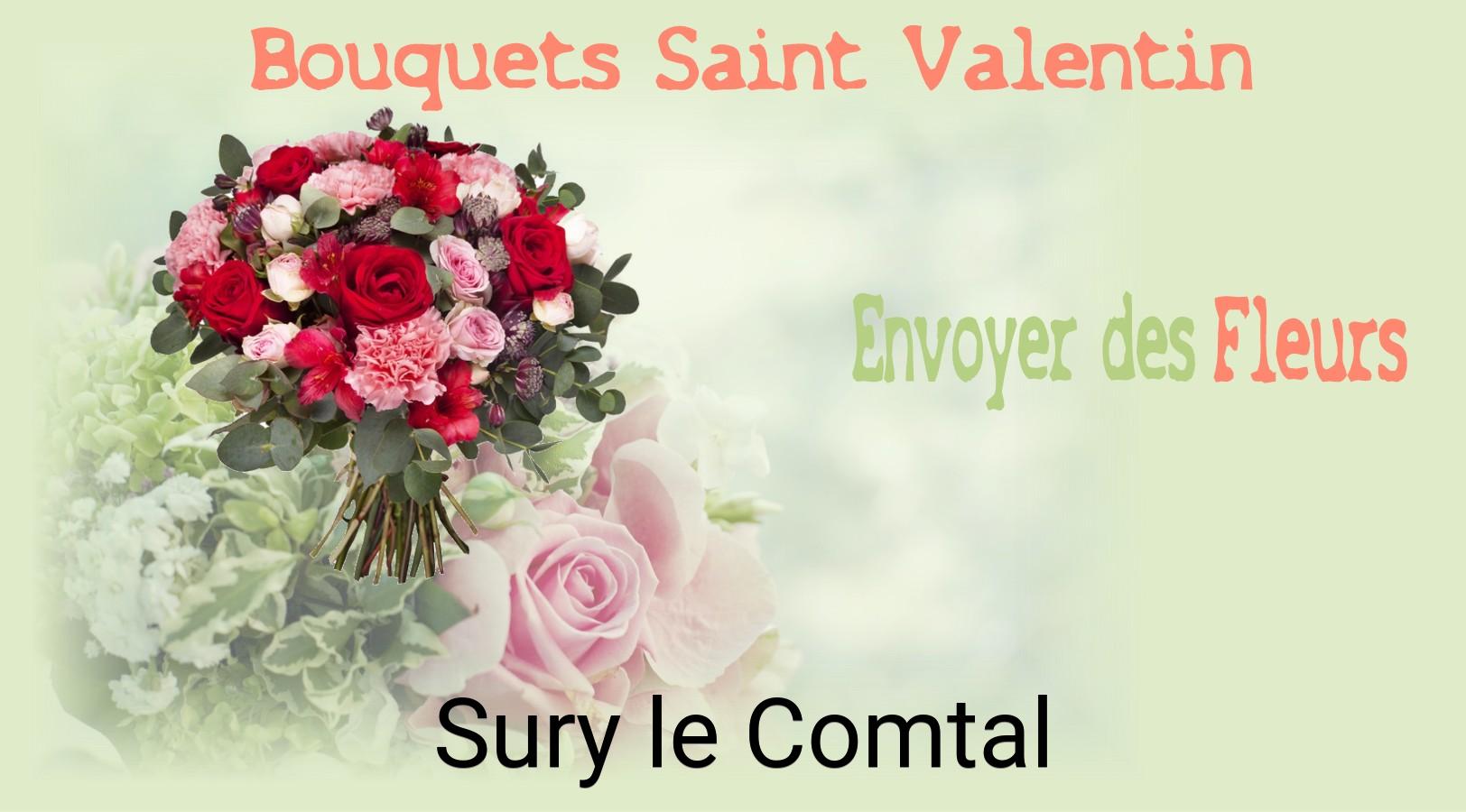Roses de Saint-Valentin livrées à Sury-le-Comtal